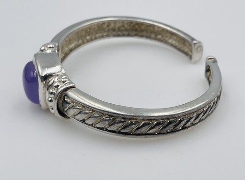 Bracelet manchette articulé Judith Ripka en argent sterling améthyste - Photo 2/5