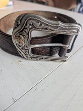 Vintage Tony Lama Belt 42-in Brown 1 And 1/2 In Thick T14