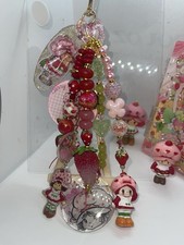 Strawberry Shortcake Handmade Acrylic Bag Charm – Figurine + Charms Unique