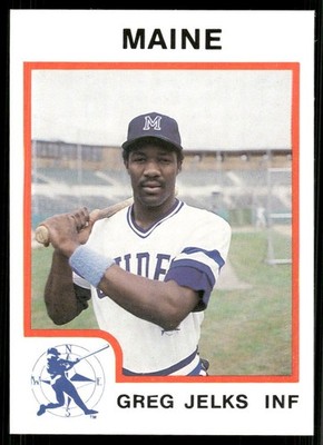 1987 ProCards Maine Guides GREG JELKS RC PHILLIES CENTRE AL