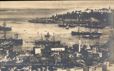 Constantinople Panoramic View c1900s-10s Real Photo Vintage Postcard bhn