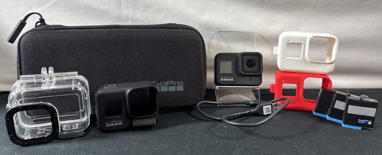 GoPro HERO 8 Black 4K UHD Action Camera With 3 Batteries & Addl. Accesories-image