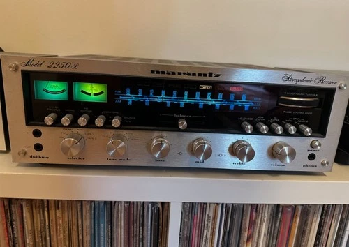 Marantz Model 2250b Vintage Stereo Receiver Silver Face Analog Tuner