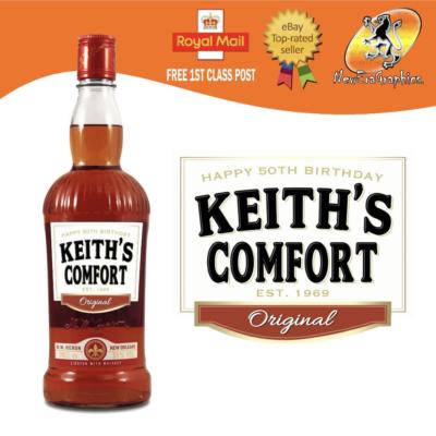 Personalised Southern Whiskey Liquer Bottle Label Birthday Any