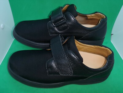 Comfort Annie 4510 EUC Women's Diabetic Black Satin/Leather