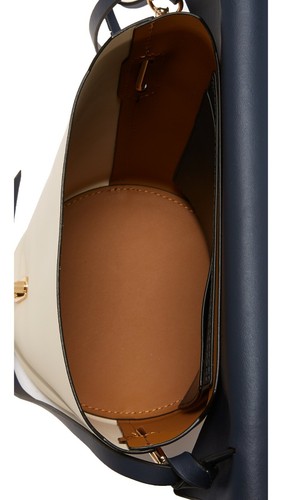 $ 395 NEU MIT ETIKETT ZAC POSEN GESICHERT FARBE-BLOCK LEDER SCHULTERTASCHE MARINEBLAU COMBO - Bild 7 von 9