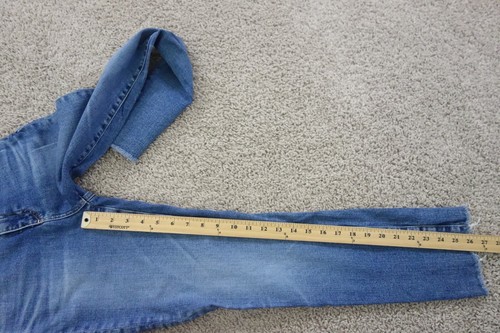 Adriano Goldschmied Jeans Womens 25 Blue Mari Crop Slim Straight Denim AG-ED - Picture 10 of 11
