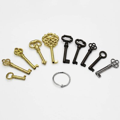 Universal Skeleton Key Set 10 Keys for Vintage Furniture or