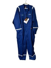 Red Wing Coveralls Men's 64 Regular Blue Flame Resistant Spread Collar Full Zip