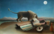 HENRI ROUSSEAU Surrealism Art Poster or Canvas Print "The Sleeping Gypsy"