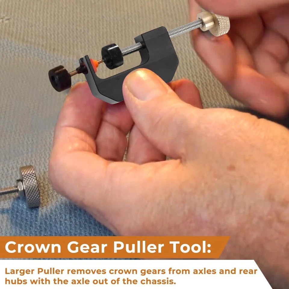 HO Slot Car Tool Wheel Hub Gear Press Wheel Hub Puller Crown Gear Puller Package - Image 4 of 4