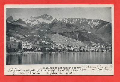 Schweiz - MONTREUX Und Die Felsen der Naye (J3894)