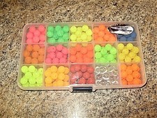 MAD RIVER 15 COMPARTMENT UV TROUT & STEELHEAD BEAD BOX 8MM & 10MM AVAILABLE