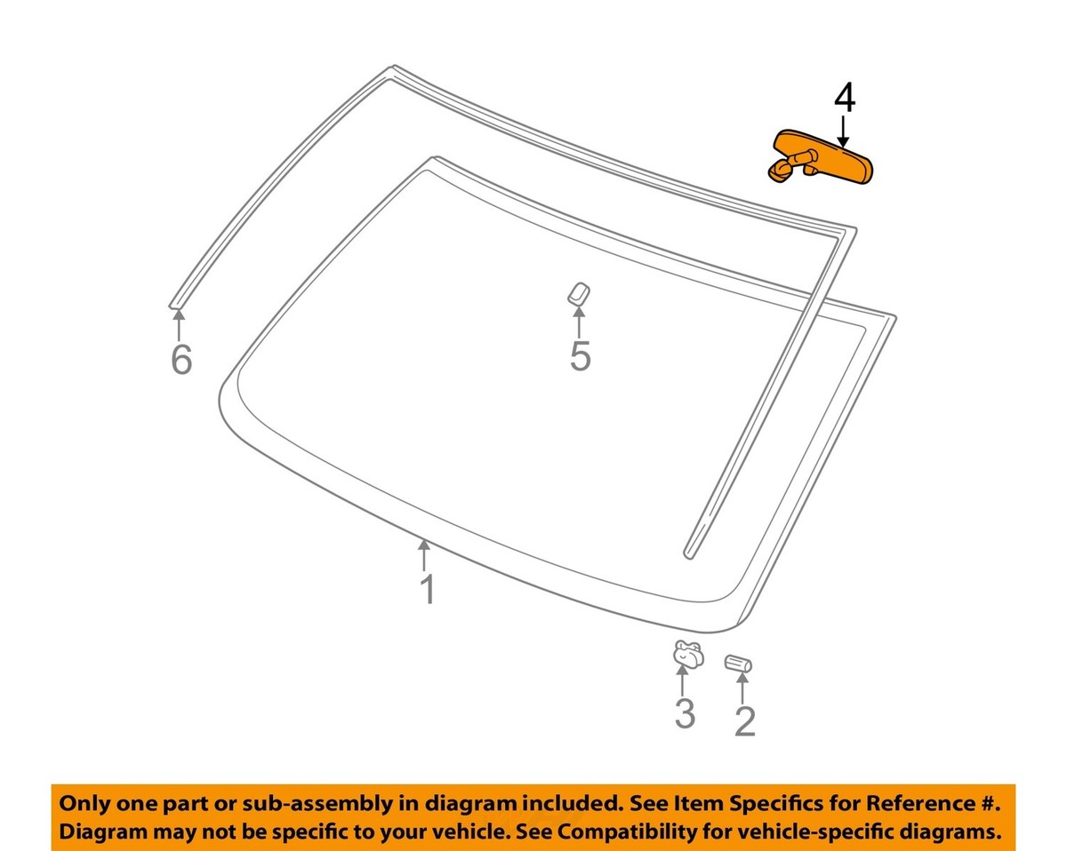 GM OEM Inside-Rearview Rear View Mirror 25603373 | eBay
