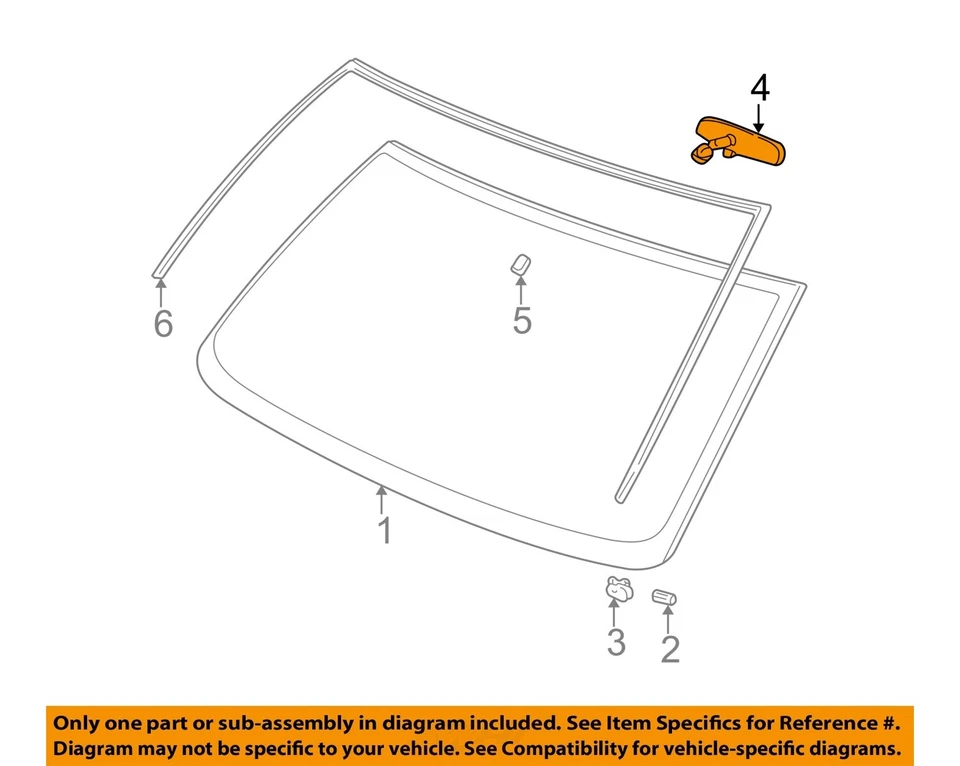 Espejo retrovisor interior delantero central usado se adapta a: Chevrolet Express 3500 VA 2015 Foto 3 de 4