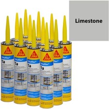 Sikaflex 1A Polyurethane Sealant, 10.1 fl oz, 12 Pack, LIMESTONE