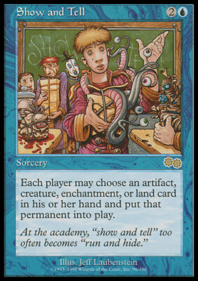 Show and Tell X (1) Urza's Saga _ Excellent up to Near Mint _ MTG