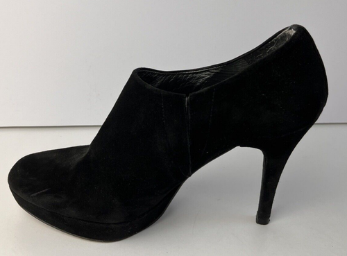 Stuart Weitzman Black Suede Stiletto Ankle Boots Women's Est Size 39 - 39.5 EU - Picture 7 of 18