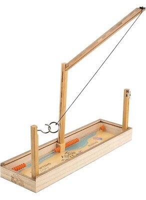 Tiki Toss Ring Toss Game for Adults & Kids- With String and Hooks.