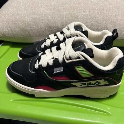 Size 9.5 Fila Rope Sneakers Black Beige 1141301 | eBay display picture 1