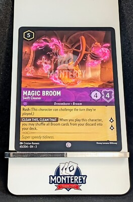 lorcana broom cards 2023 Disney Lorcana Trading Card Rise of the Floodborn Magic Broom #188 on Kronozio