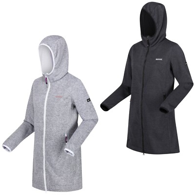 Regatta Bloomfield Fleecejacke Damen verschließbare Taschen mit Kapuze Lang