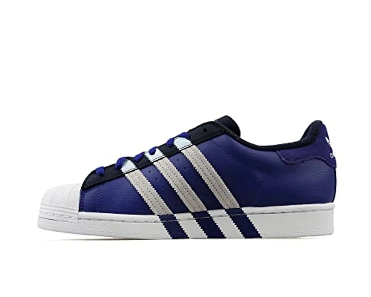 adidas Superstar Extended 3 Stripes Indigo Blue Purple White adidas Superstar Extended 3 Stripes Indigo Blue Purple White