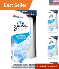 Compact Automatic Spray Holder 2-Pack - White, Battery Operated Aroma Solution