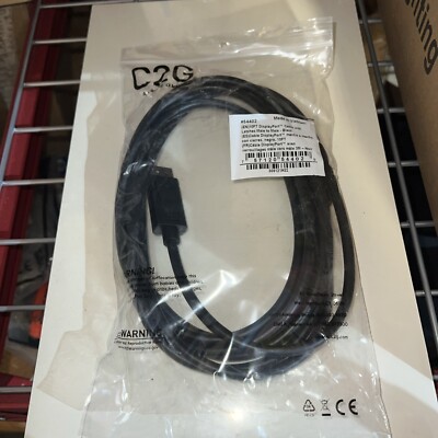 C2G Legrand DisplayPort 1.2 Male to Male Displayport Cable 10FT, 8K, #54402 NEW