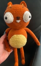 PDF Digital File Crochet Kiff  Pattern Orange Squirrel K.Bella Jolie Kawaii