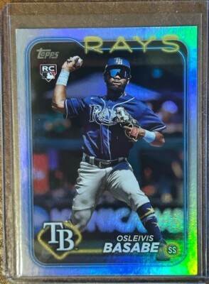 Basabe Rays Osleivis Basabe 2024 TOPPS SERIES 2 RC TAMPA BAY RAYS RAINBOW FOIL ...