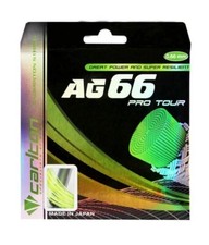 CARLTON AG 66 PRO TOUR BADMINTON STRING SET .66mm NEW IN PACKAGE YELLOW 