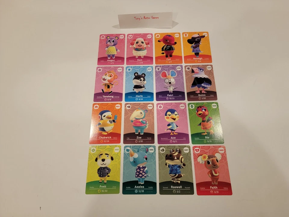 16 DIFFERENT ANIMAL CROSSING SERIES 5 CARD LOT! FRESH OUT OF THE PACK! MINT NEW! - Image 2 of 2