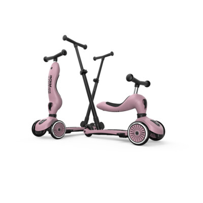 Scoot and Ride Highwaykick 1 Push and Go wildberry Roller mit Sitz + Stange