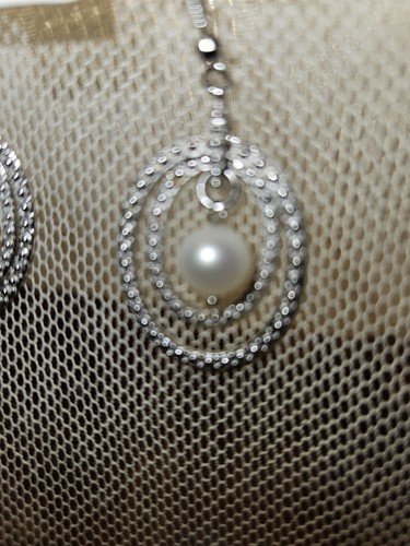 IPS, Pendientes Sindicato de Perlas Imperiales, Esterlina 925, 2 Aros Oblongos con Perla - Imagen 4 de 5