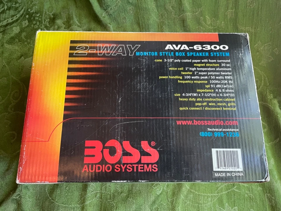 New Boss Audio 2 Way Monitor Style Box Speakers AVA-6300 - Image 2 of 4