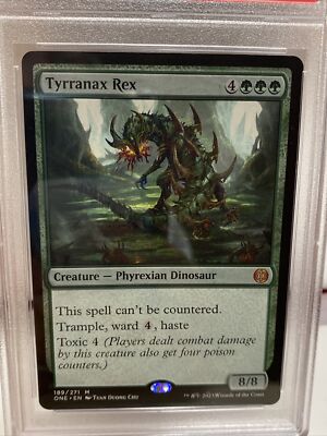 PSA 10 Pop 1 MTG Magic the Gathering Tyrranax Rex #189 Phyrexia