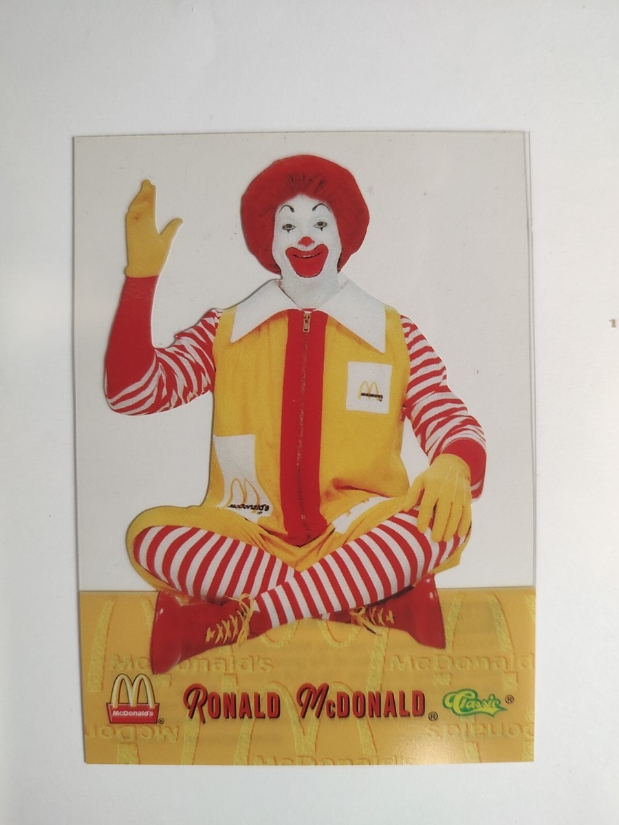 1996 McDonald's Acetate Insert Trading Card Ronald McDonald #Mc 2