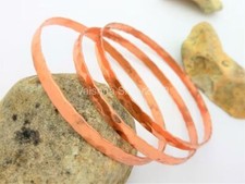 3 PCs. Bangle Set Handmade Copper bangle free UK deliver anniversary gift C-15