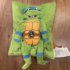 Teenage Ninja Mutant Turtles Leonardo PILLOW PLUSH  Nickelodeon 2014 Viacom RARE