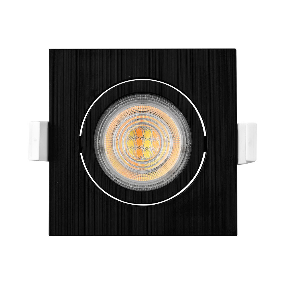 Spot LED encastrable 3en1 CCT variable lot de 10 orientables noirs
