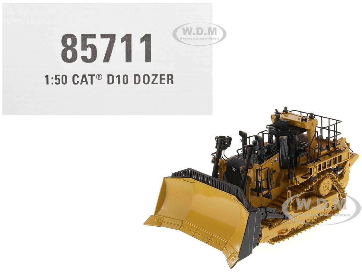 CAT CATERPILLAR D10 TRACK-TYPE DOZER YELLOW 1/50 MODEL BY DIECAST