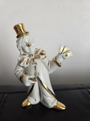  Capodimonte Italienische Limoges Swarovski Porzellan Clown Selten 