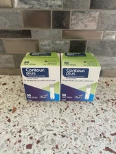 2 Boxes Of Contour Plus Test Strips 50ct (100 Total) EXP 7/2026 Unopened
