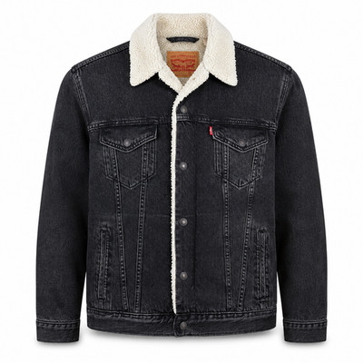 Levi's Men's Premium Sherpa Lined Denim Trucker Jacket