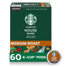 Starbucks K-Cup Coffee Pods, Medium Roast Coffee, House Blend for Keurig Brewers