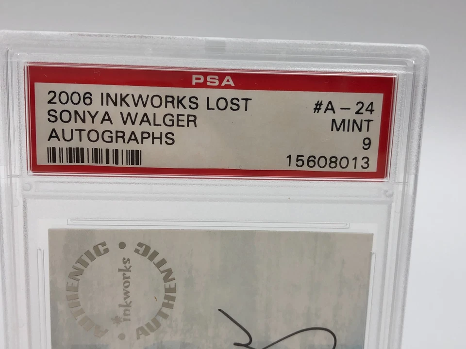 SONYA WALGER AUTO Inkworks Card TV LOST as PENELOPE "PENNY" graded PSA MINT 9 - Image 3 of 4