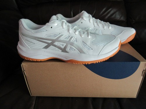 ASICS Women's Upcourt 6 Volleyball Shoes, Size 8.5, White/Pure Silver - Picture 2 of 8