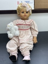 22” Lifelike Reborn Toddler Baby Doll Soft Body Blue Eyes Blonde Hair w/ Plush