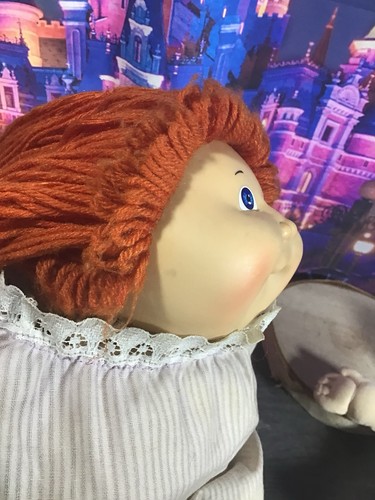 Vintage Cabbage Patch Kids pelo rojo ojos azules 1982 - Imagen 10 de 11